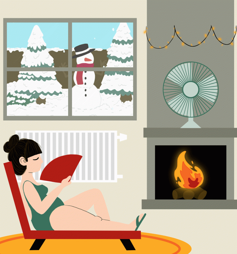 Ilustración animada que busca representar visualmente las contradicciones sociales de hoy, contrastando opulencia y despilfarro. Animación